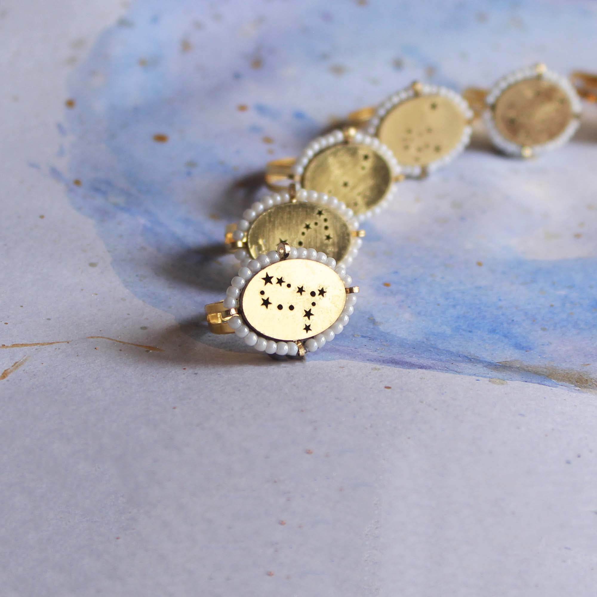 Pearly Constellation Ring - BeAbhika.com