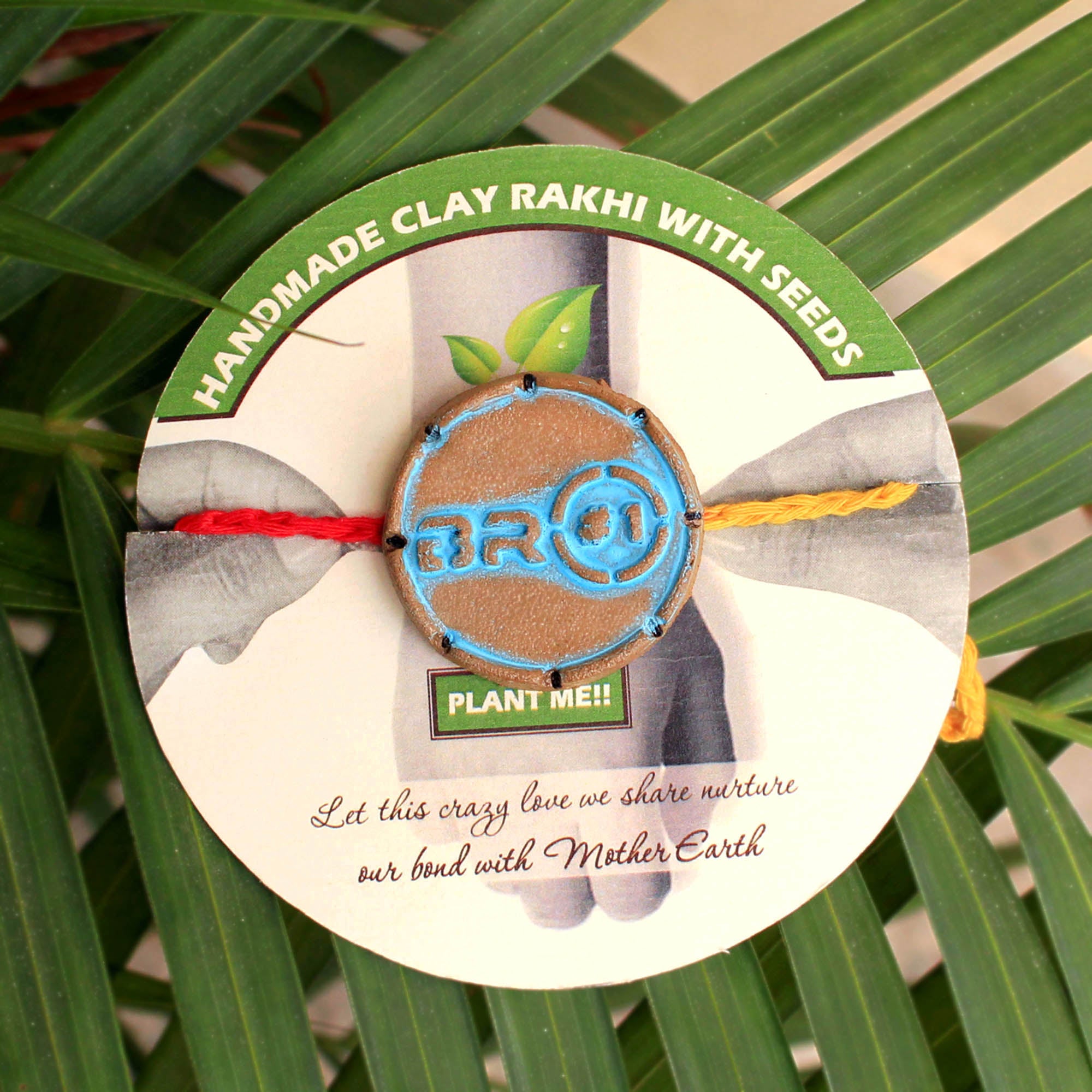 BRO#1 Grow Green Clay Rakhi