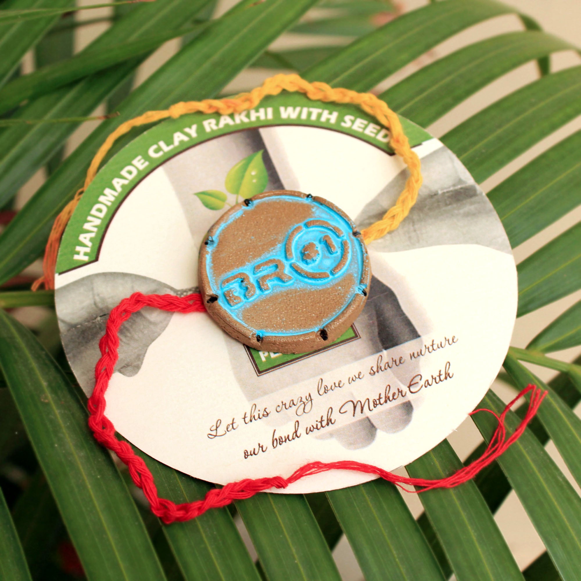 BRO#1 Grow Green Clay Rakhi