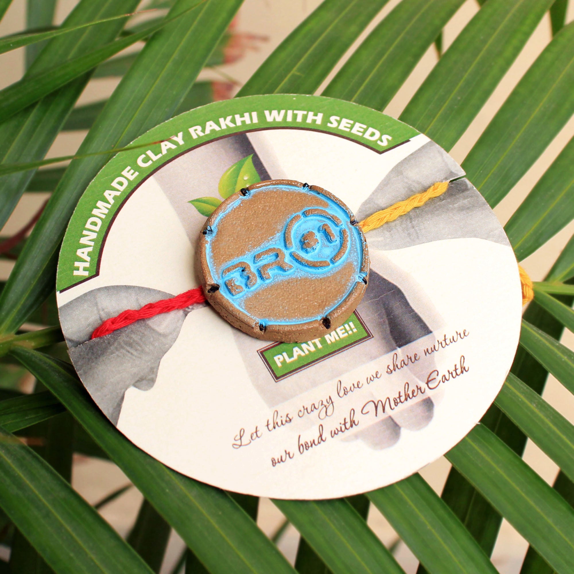 BRO#1 Grow Green Clay Rakhi