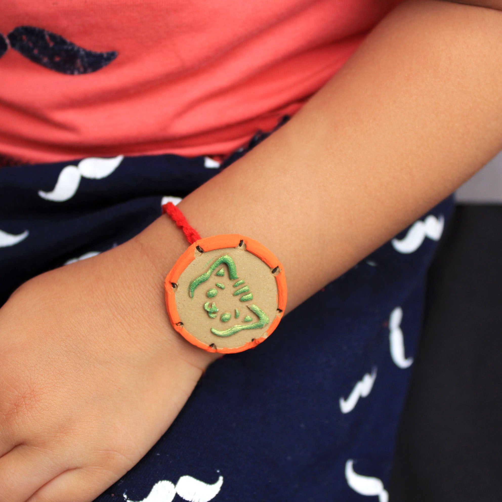 Mellow Cat Grow Green Clay Rakhi
