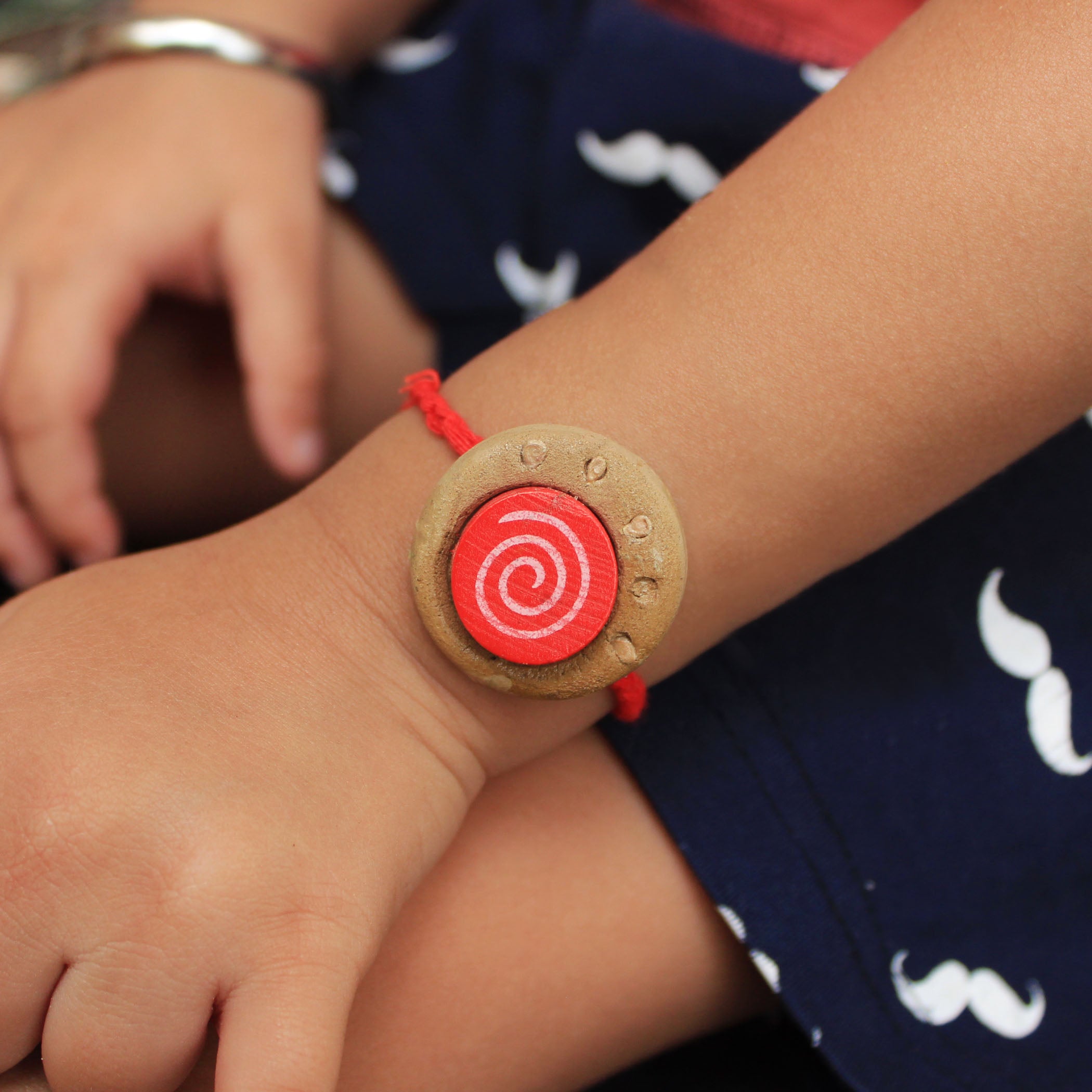 Spiral Kids Grow Green Clay Rakhi