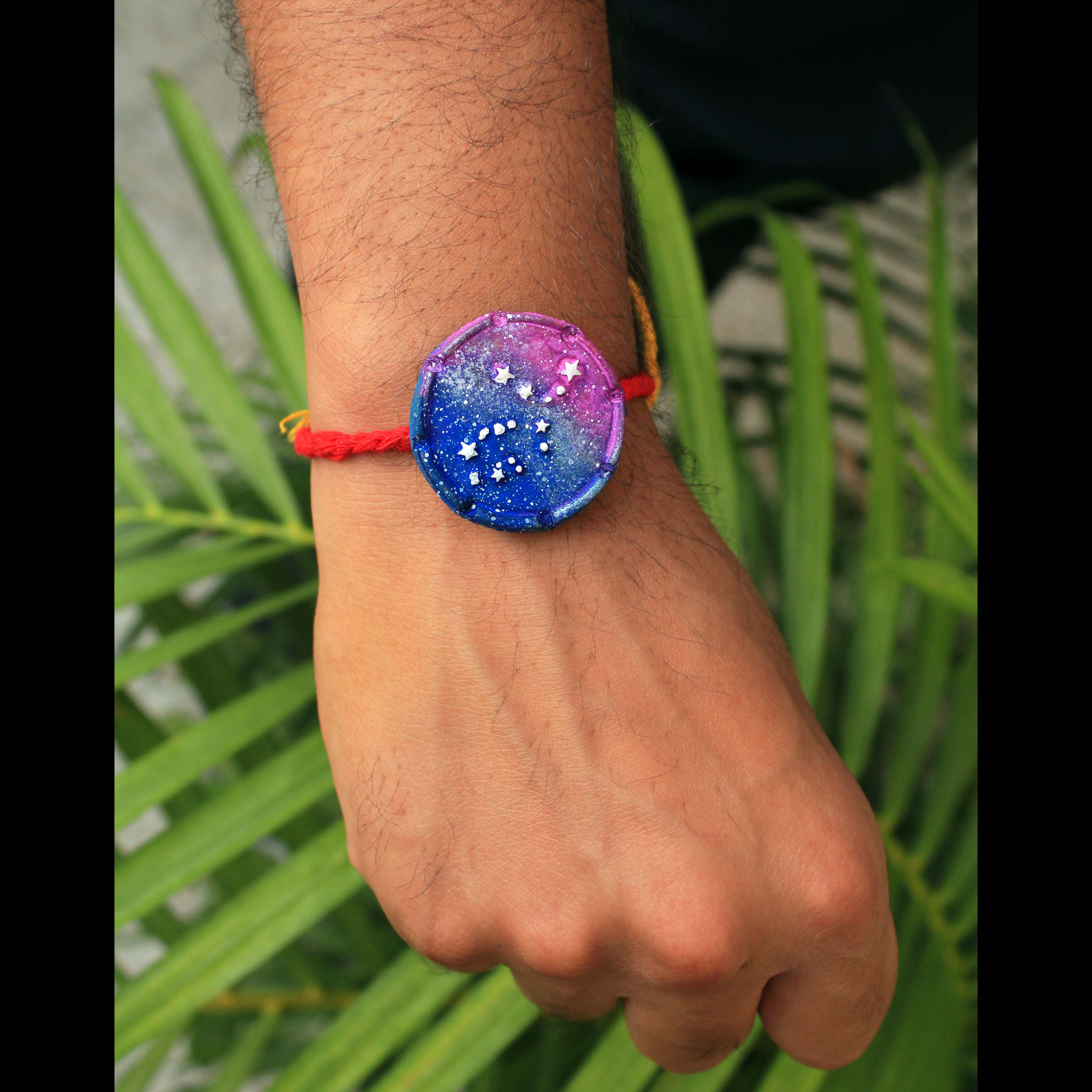 Virgo Grow Green Clay Rakhi