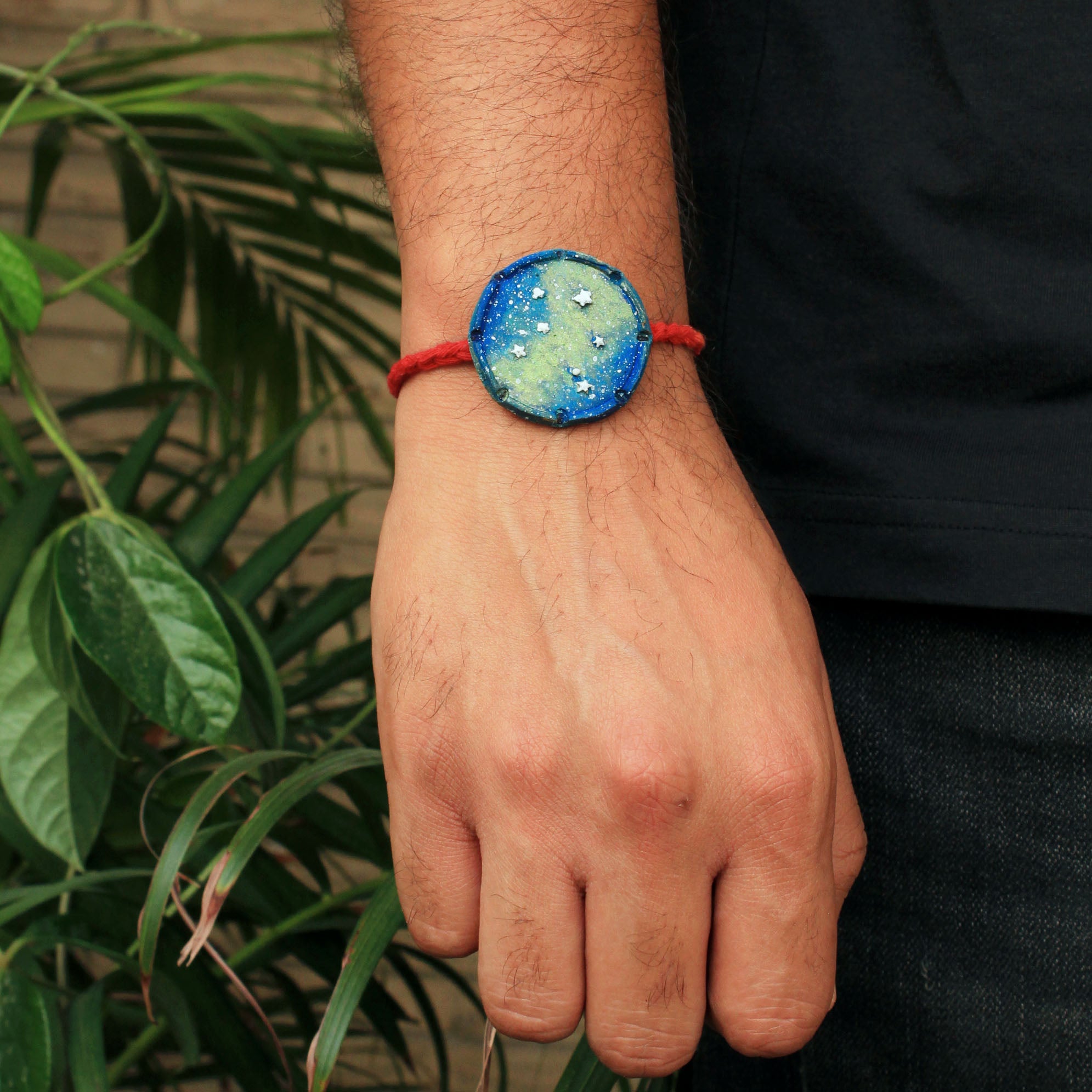 Libra Grow Green Clay Rakhi
