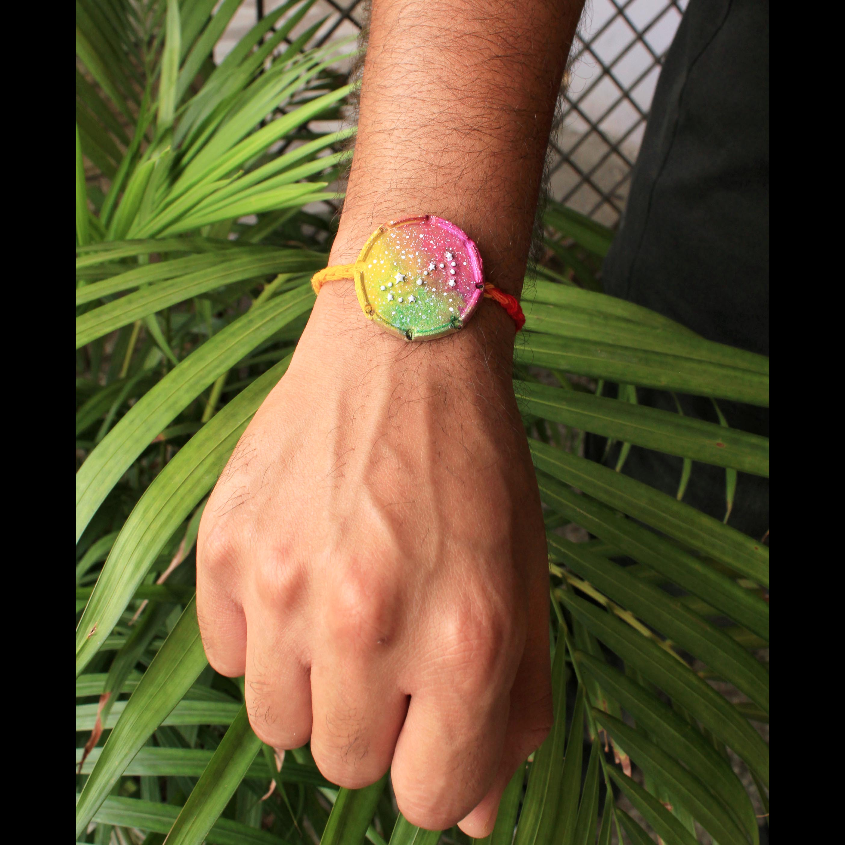 Scorpio Grow Green Clay Rakhi