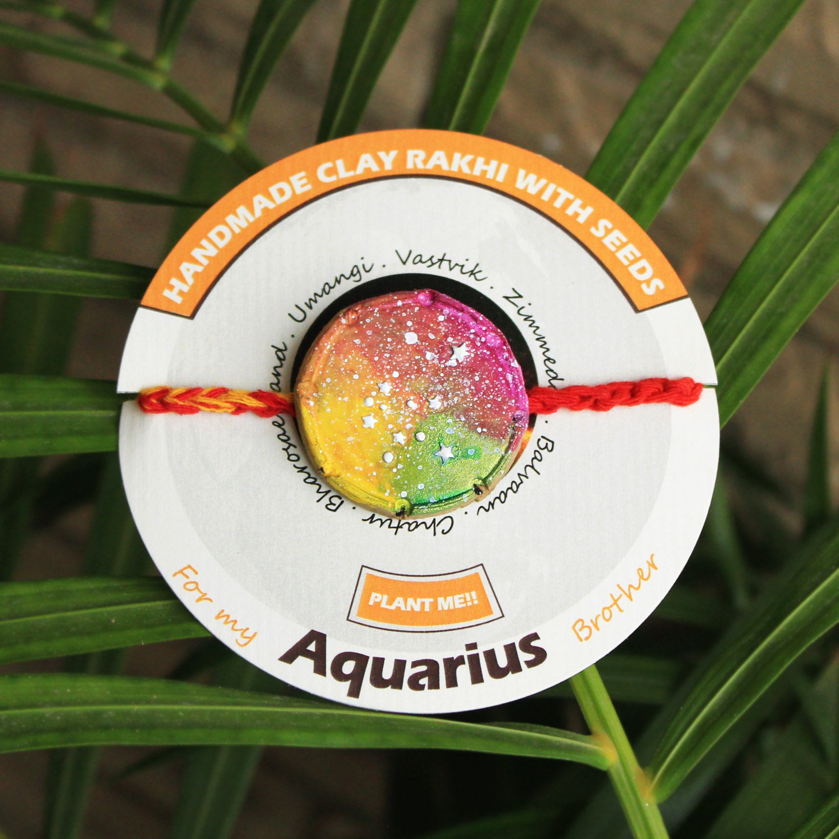 Aquarius Grow Green Clay Rakhi