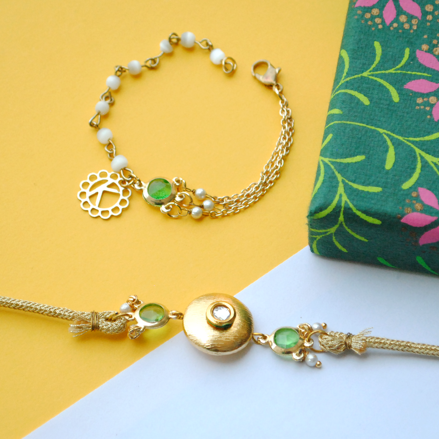 BeAbhika Bhai Bhabhi Rakhi Combo Set Designer Unique Rakshabandhan Rakhi Lumba Available In India At Best Price COD Express Shipping Send Rakhi Lumba To Abroad Personalised Initial Name Letter Customised
