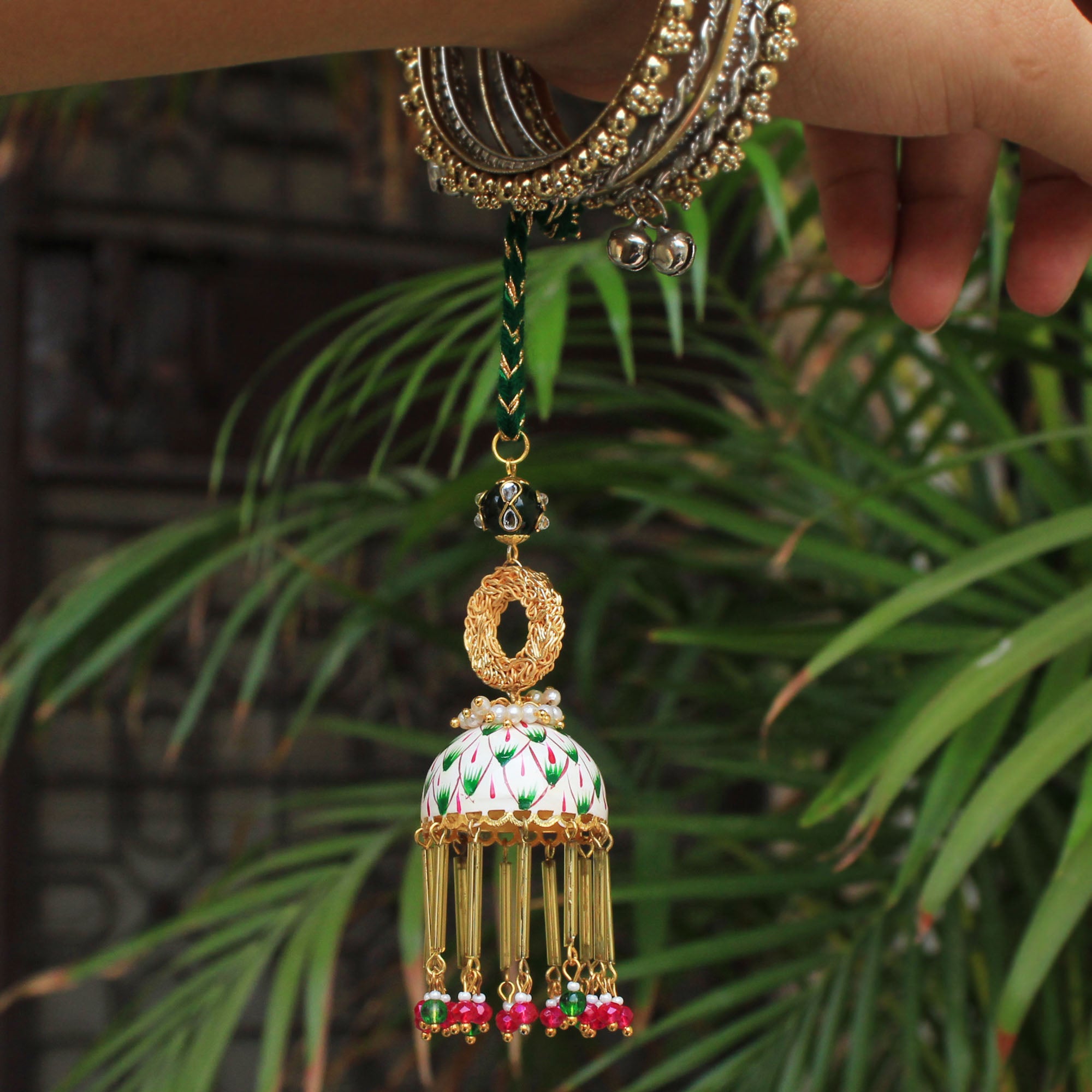 Beabhika Gold Tone Bhabhi Lumba Available In India Online Best Price COD Express Shipping Send Rakhi Online To Bhai Abroad