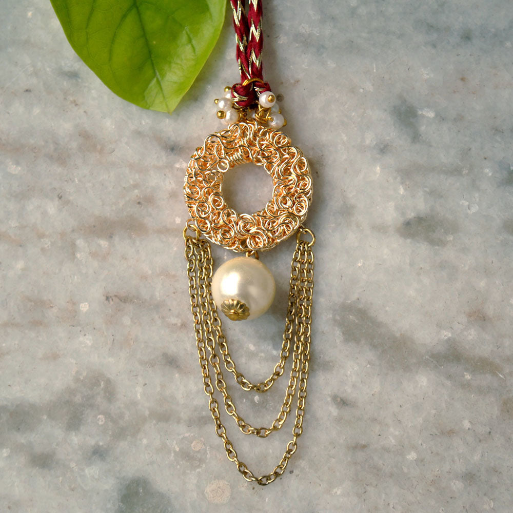 Golden Round Mesh Lumba
