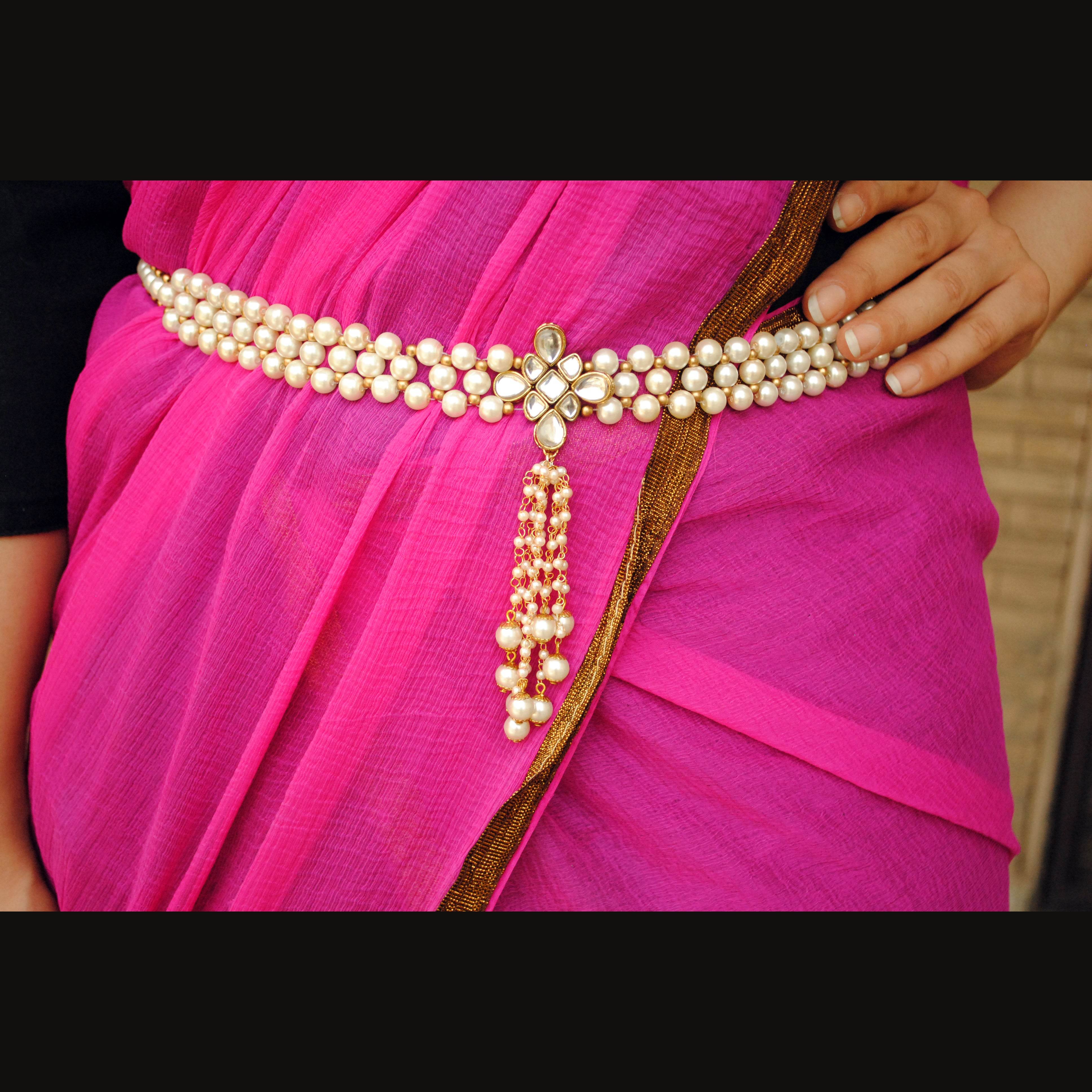 Pearl Belt Kamar Bandh - BeAbhika.com