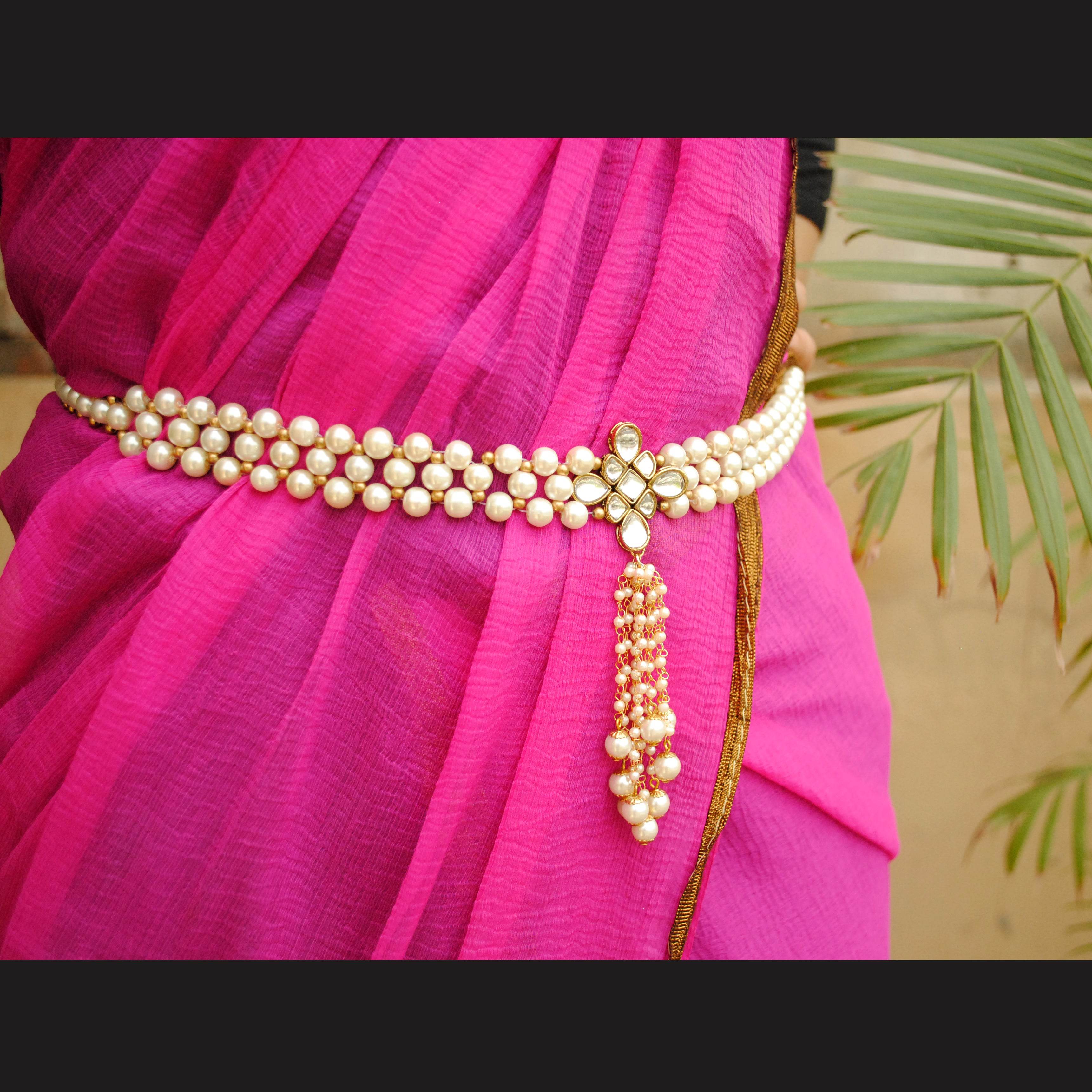 Pearl Belt Kamar Bandh - BeAbhika.com