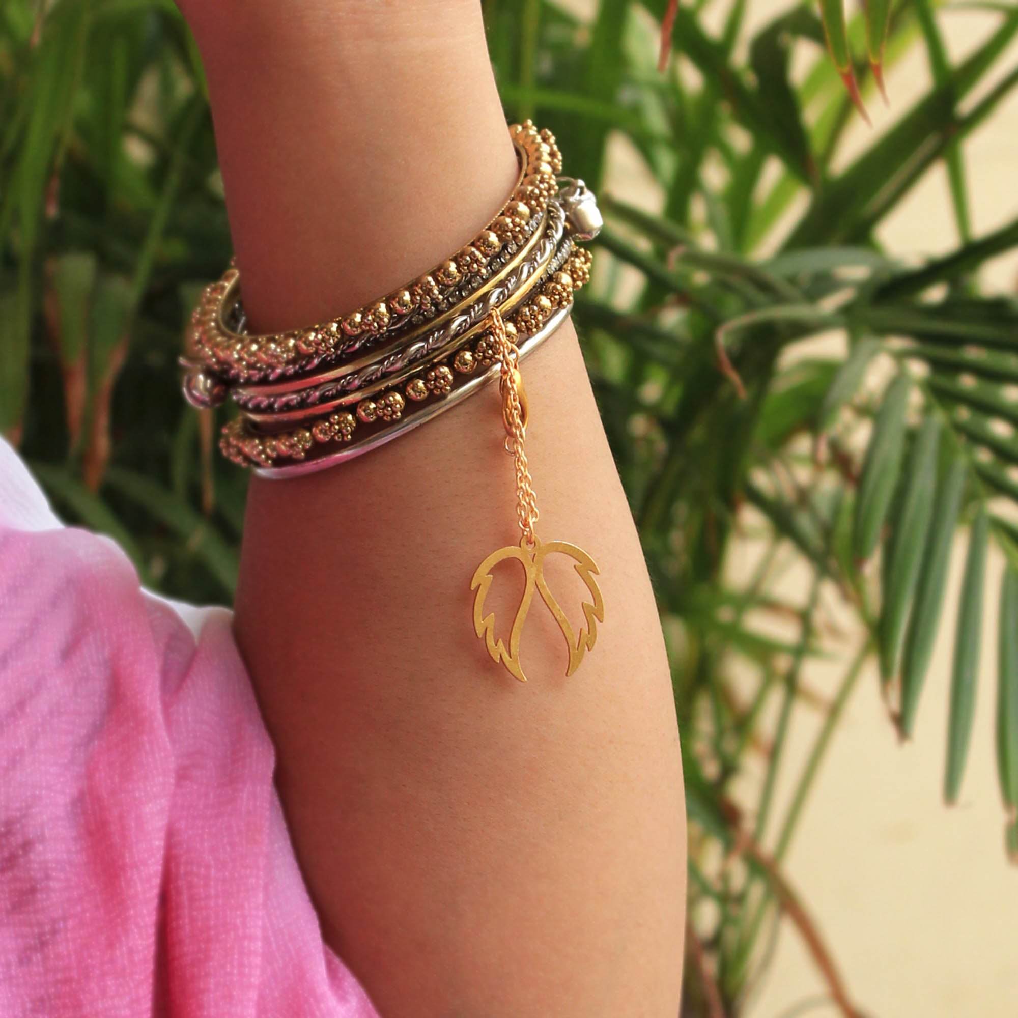 laser cut mild steel watch charm Beabhika Gold Watch Charm Golden Bag Charm Angel Wings Women Jewelry Accessory Watch Attachment Online Cash On Delivery Key Chain Charm