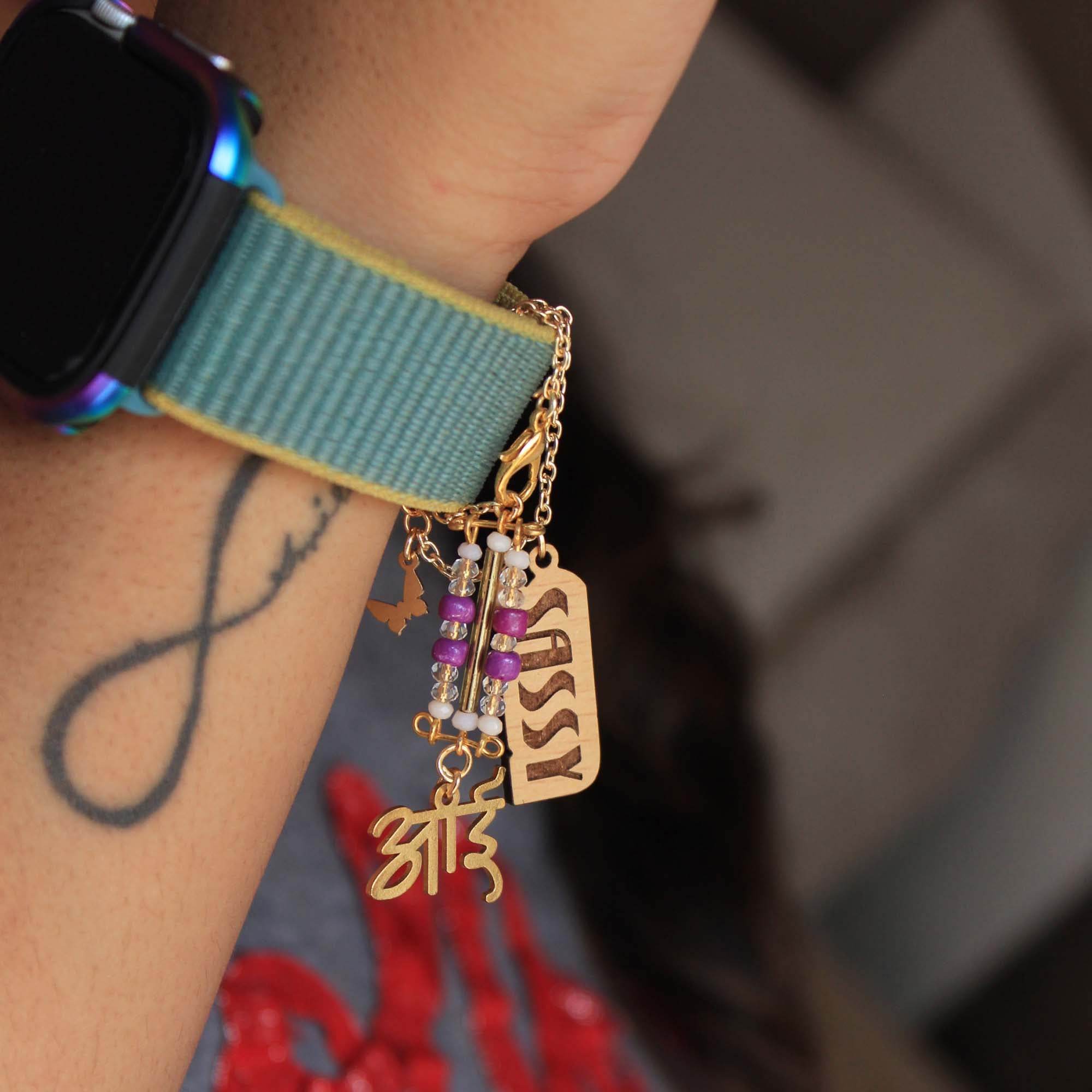 Sassy - Aai (आई) Set Of 2 Watch Charms - BeAbhika.com