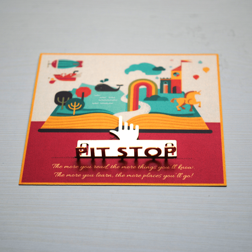 Pit Stop Bookmark - BeAbhika.com