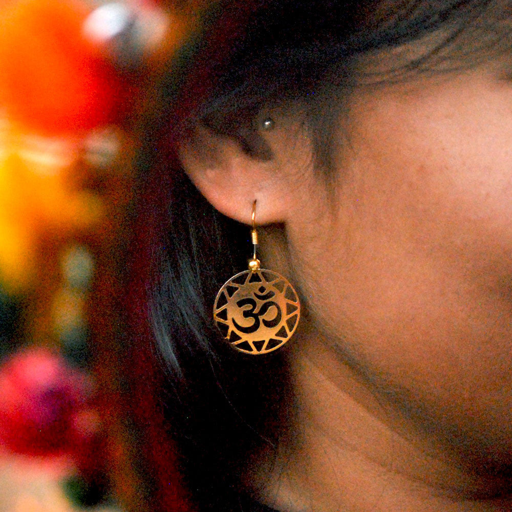 Traditional Kundan earrings in gold-tone, perfect for weddings and festive wear
