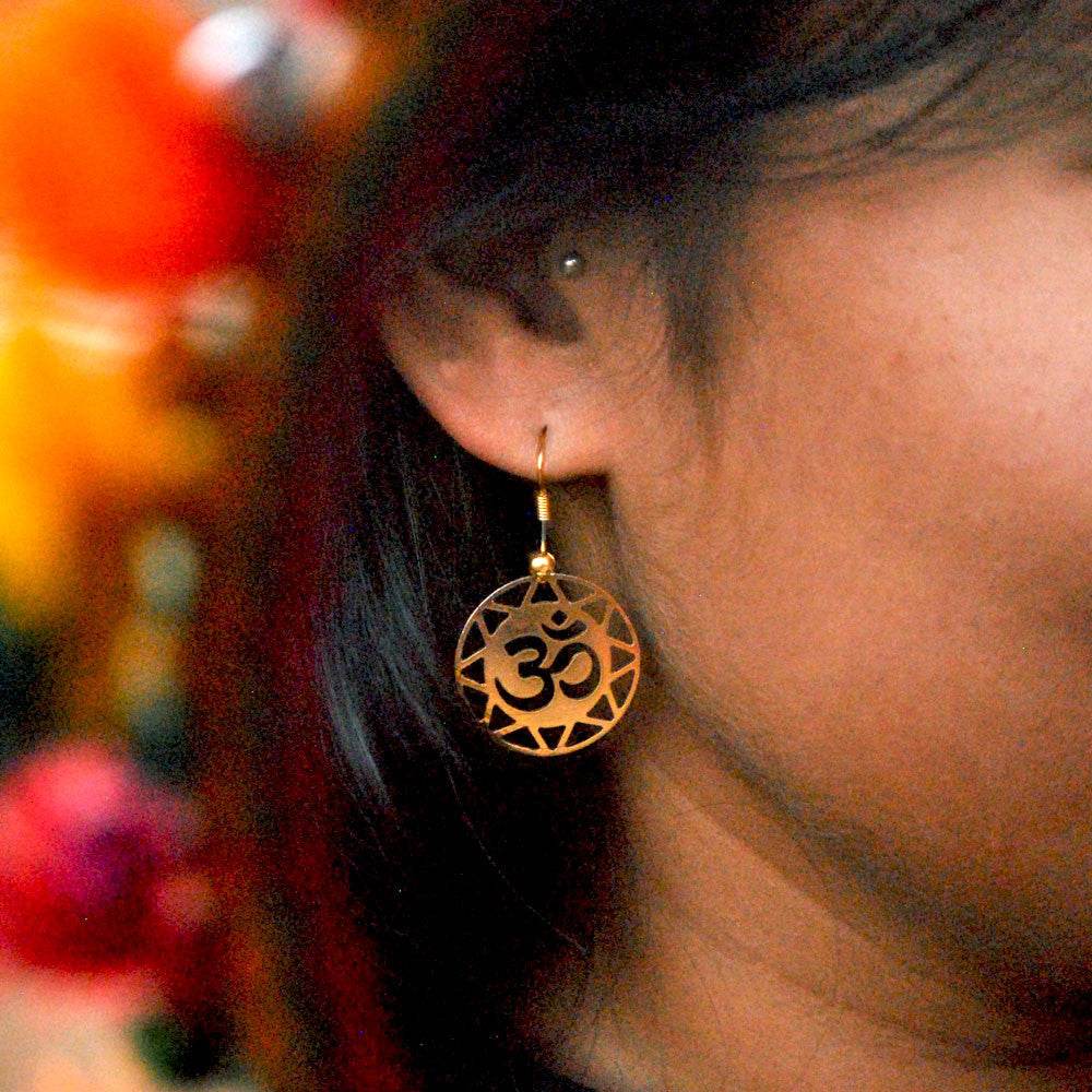 Traditional Kundan earrings in gold-tone, perfect for weddings and festive wear
