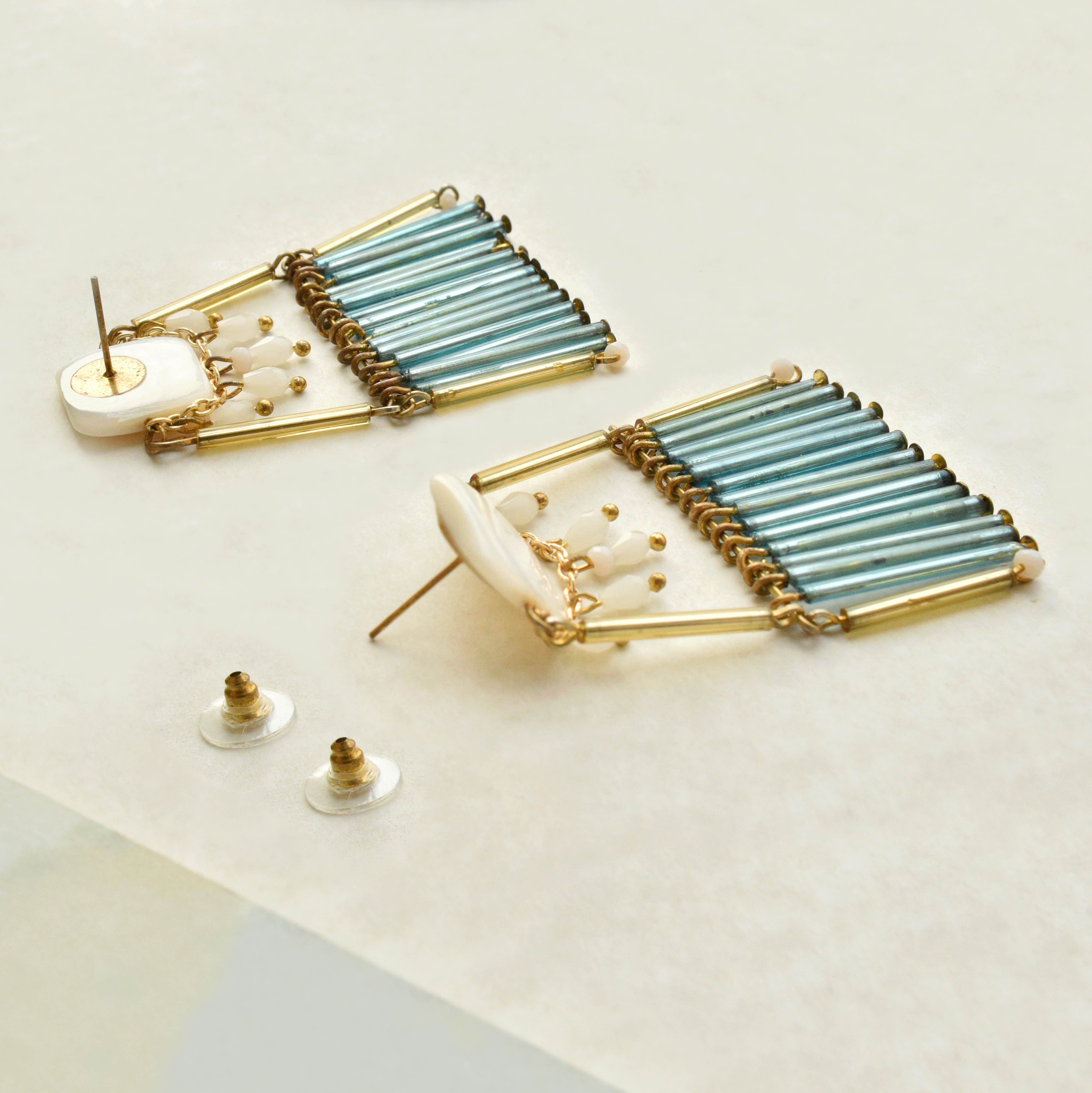 Traditional Kundan earrings in gold-tone, perfect for weddings and festive wear