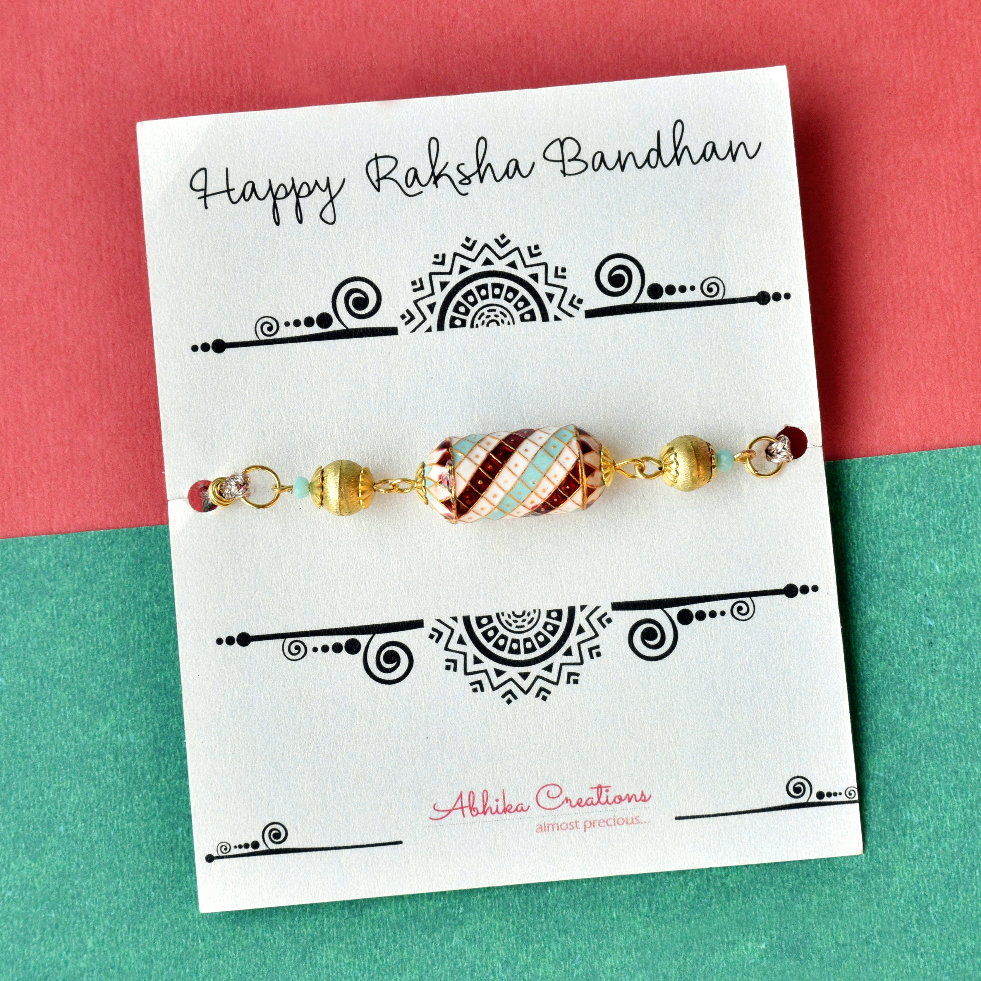 Enamel Damroo Rakhi
