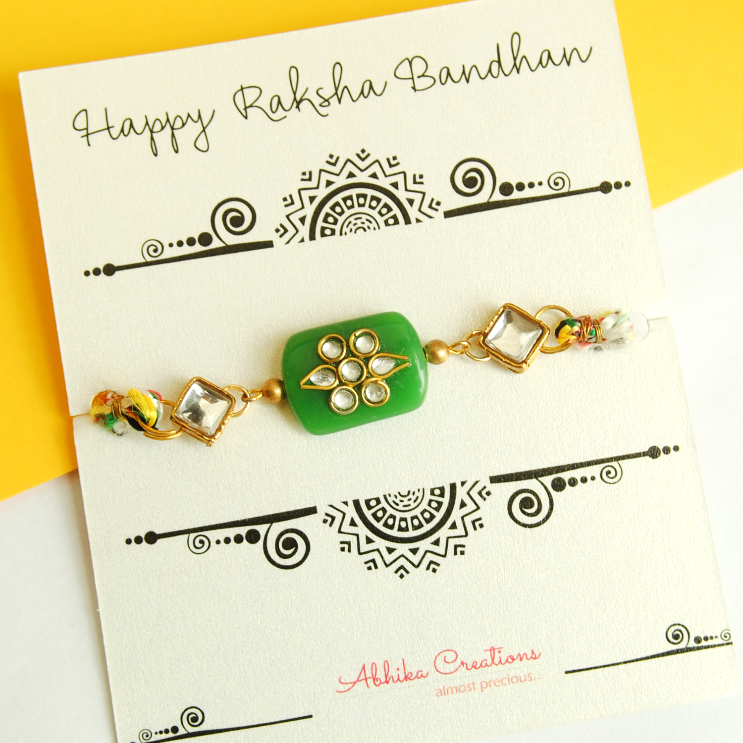 Kundan Knot Rakhi