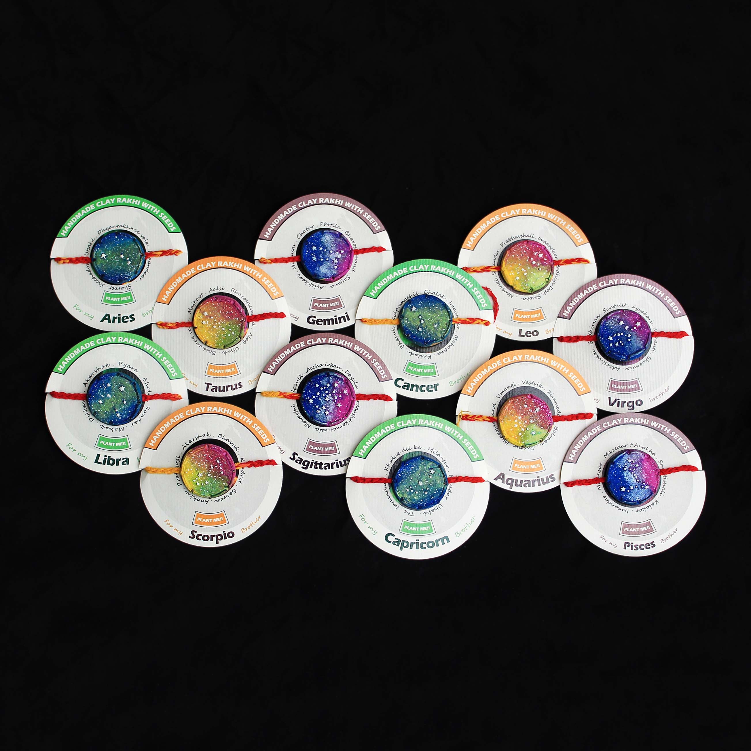 Cancer Grow Green Clay Rakhi