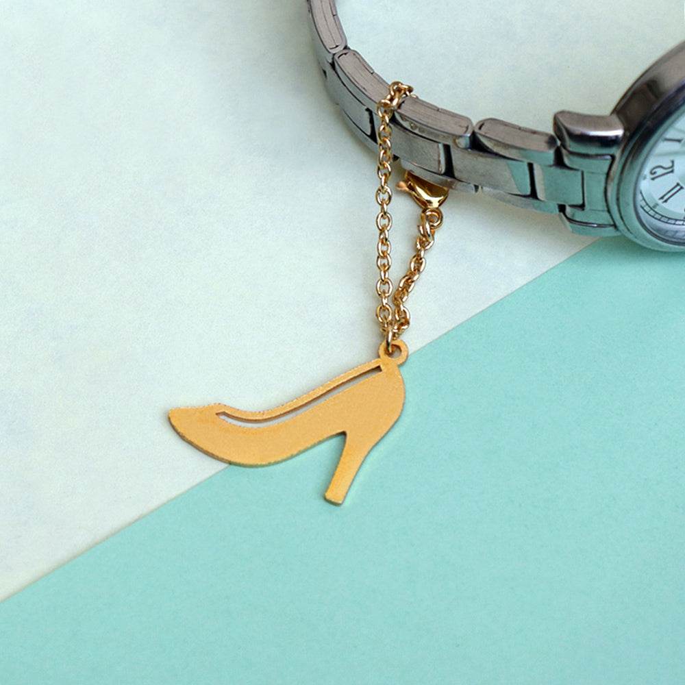 Laser cut mild steel with high gloss lacquer golden plating watch chrams accessories
