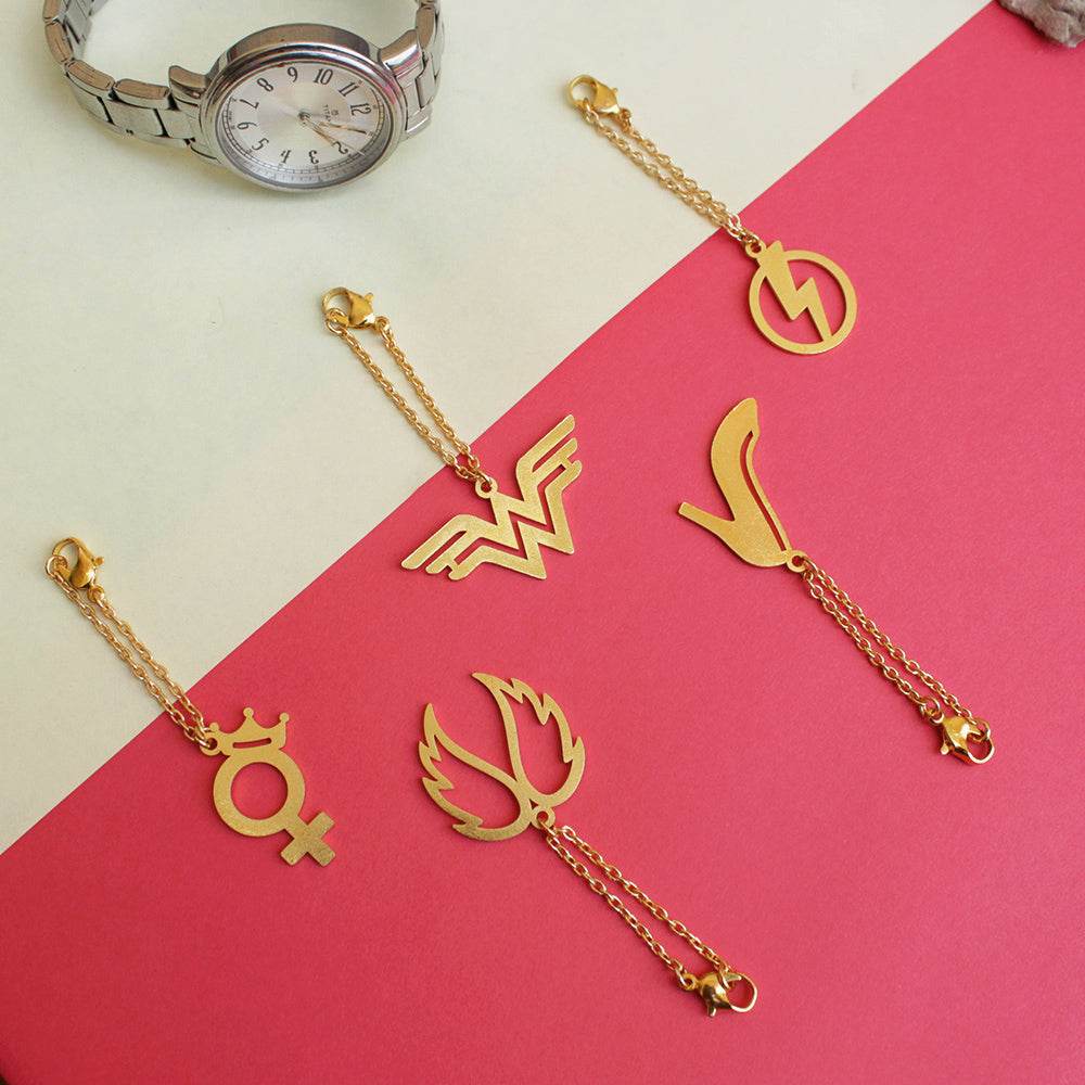 Laser cut mild steel watch charms accessories