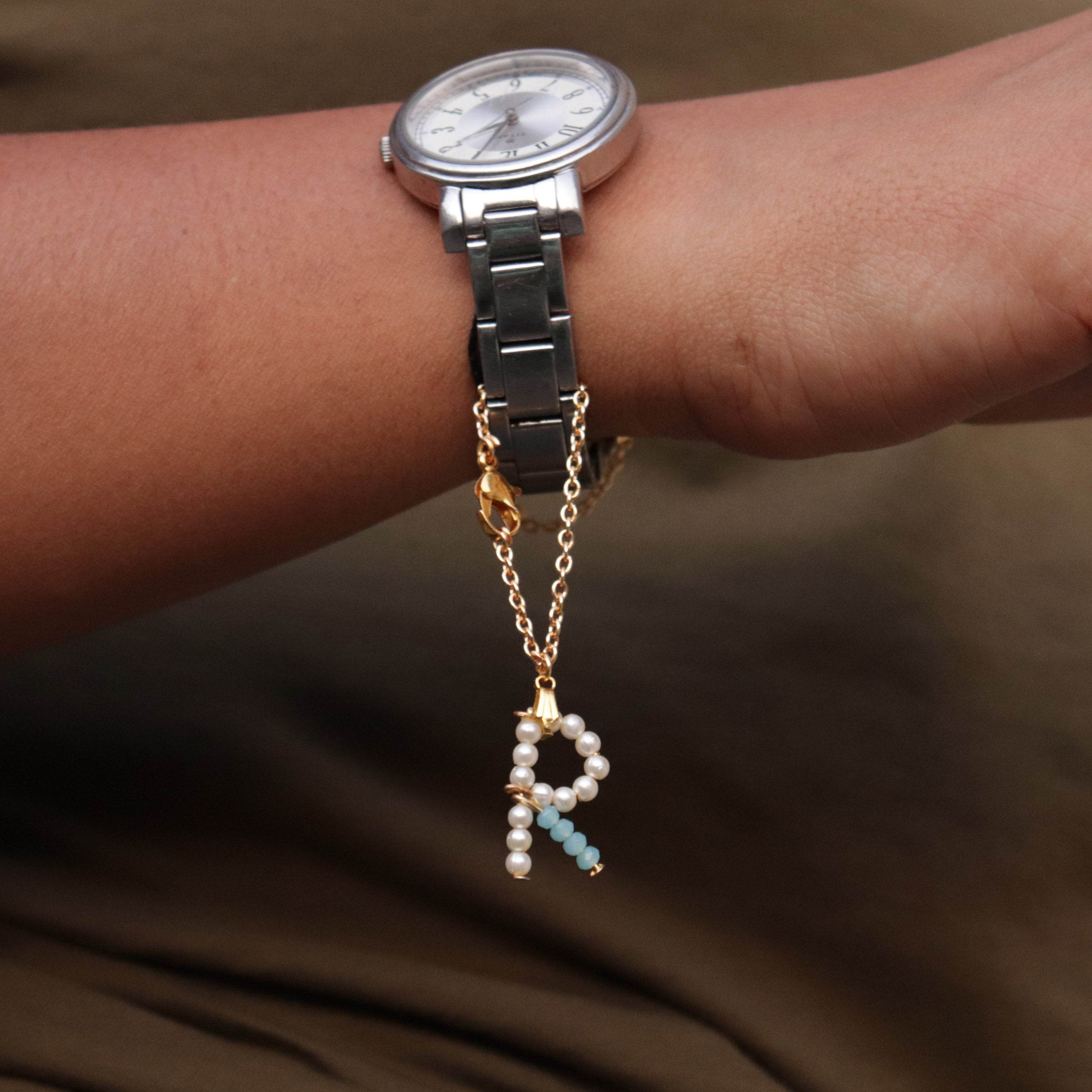 Beabhika Watch Charm Personalised Initial Charm Customised Charm Bag Charm Key Ring Online Cash On Delivery