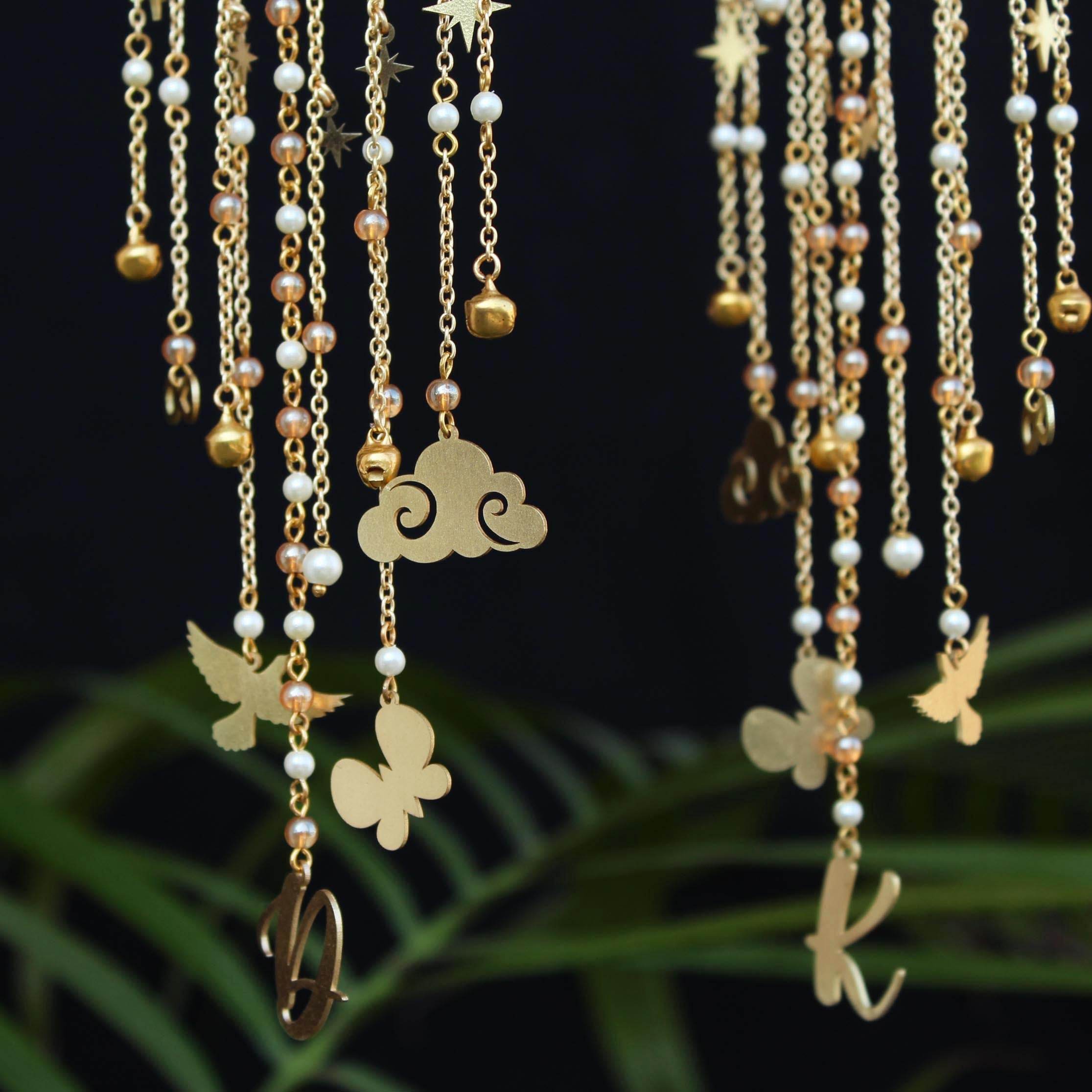 Customised Charms Golden Kaleere Punjabi Wedding Bridal Silver Kalira Personalised Golden Rose Gold Kaleera Traditional Designer Kalire