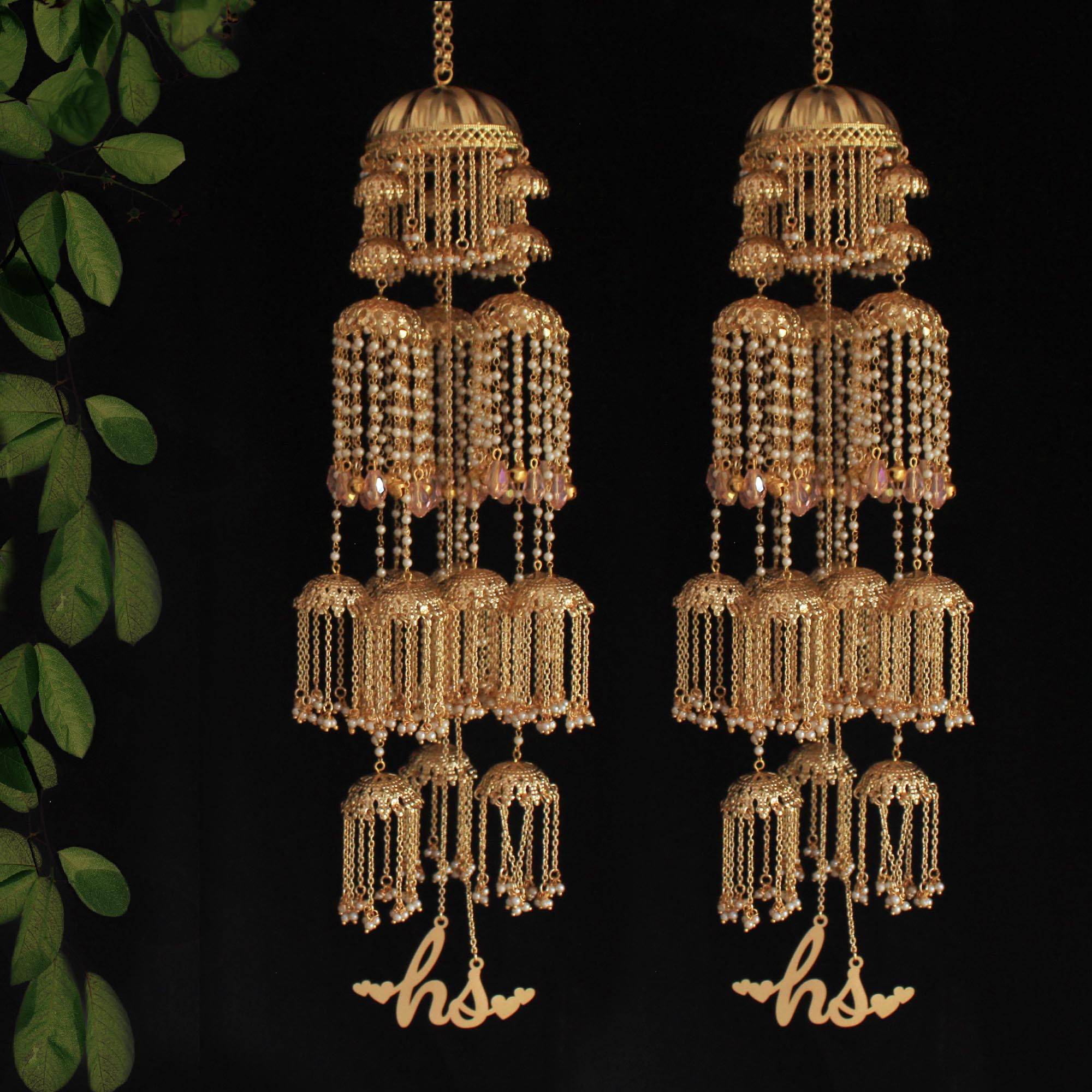 Customised Charms Golden Kaleere Punjabi Wedding Bridal Silver Kalira Personalised Golden Rose Gold Kaleera Traditional Designer Kalire