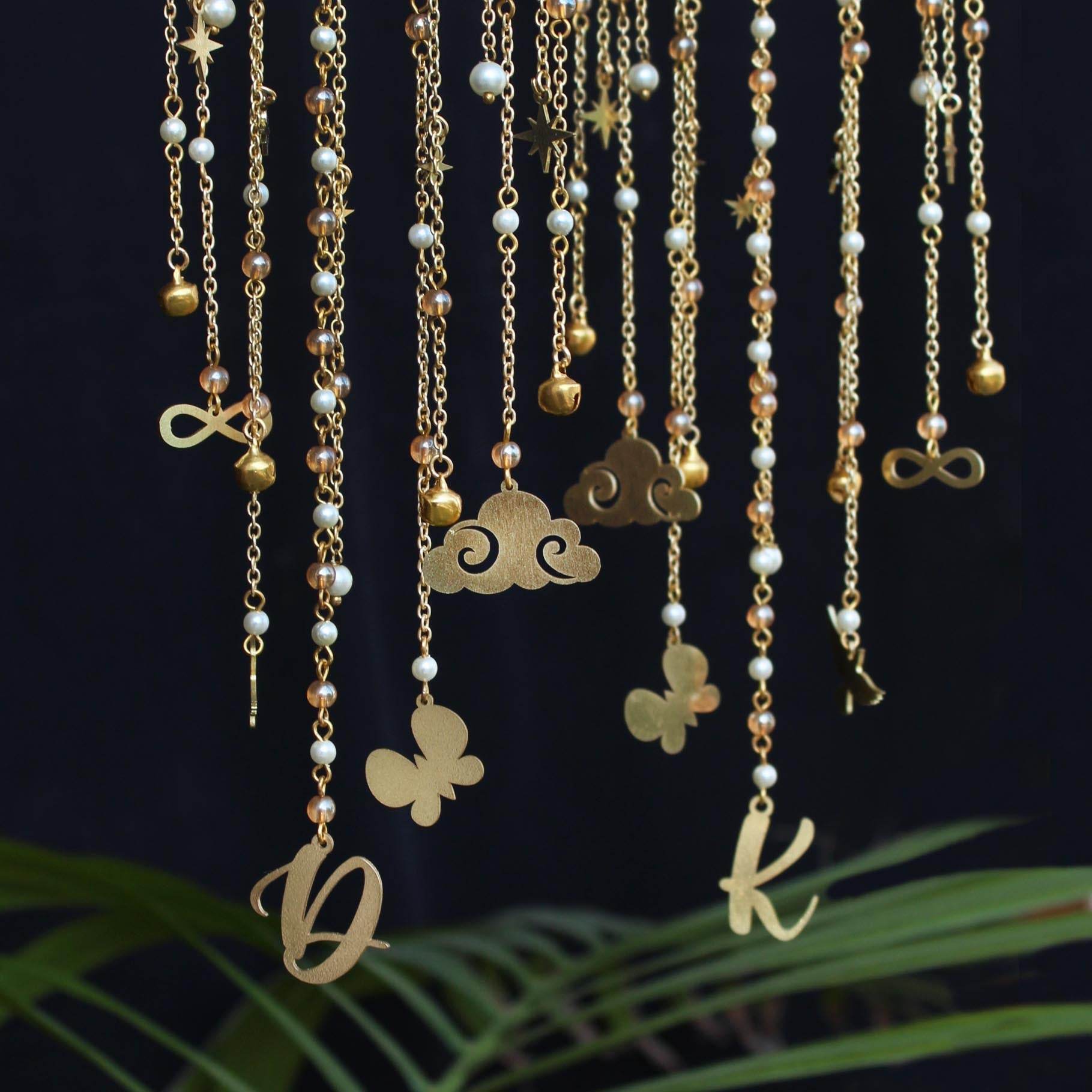 Customised Charms Golden Kaleere Punjabi Wedding Bridal Silver Kalira Personalised Golden Rose Gold Kaleera Traditional Designer Kalire