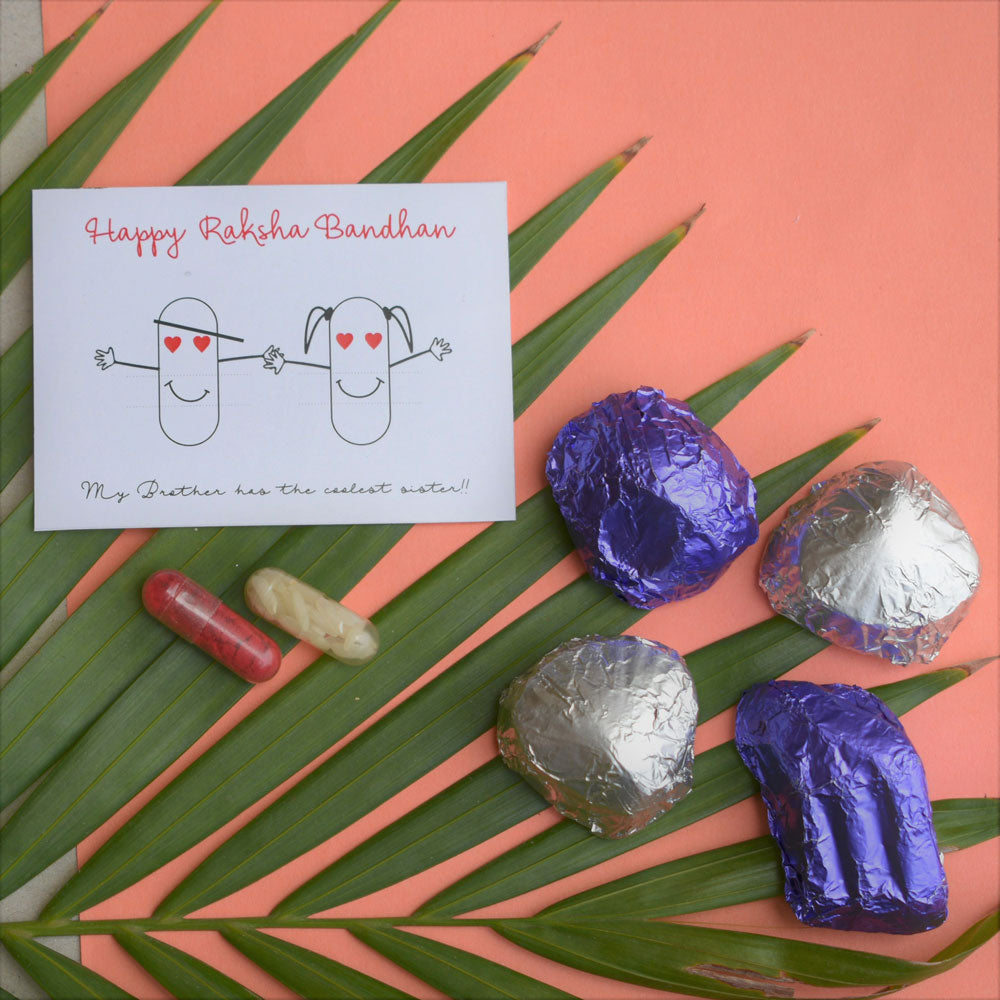 Bhaiya Bhabhi Eco Friendly Clay Rakhi Gift Box