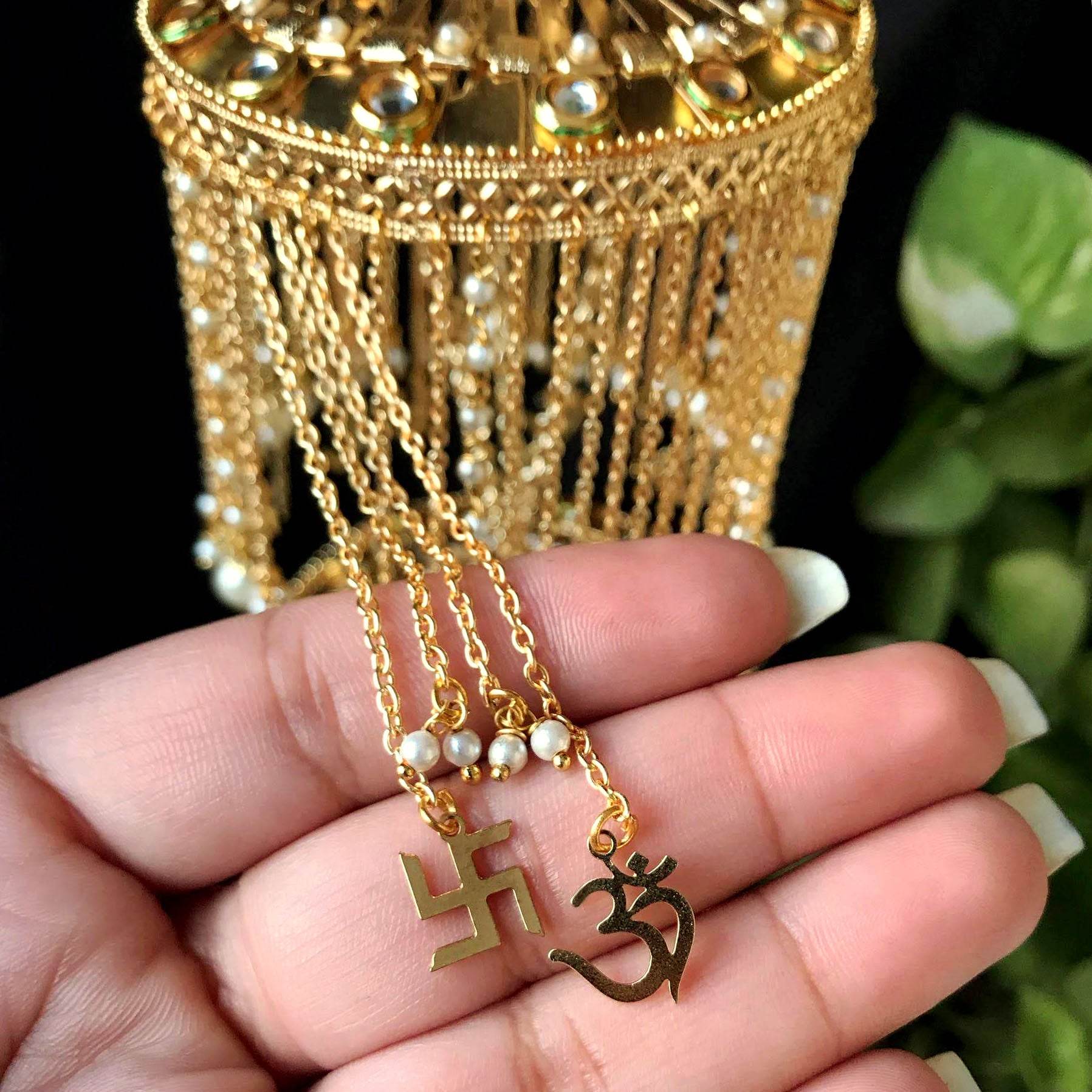 Customised Charms Golden Kaleere Punjabi Wedding Bridal Silver Kalira Personalised Golden Rose Gold Kaleera Traditional Designer Kalire