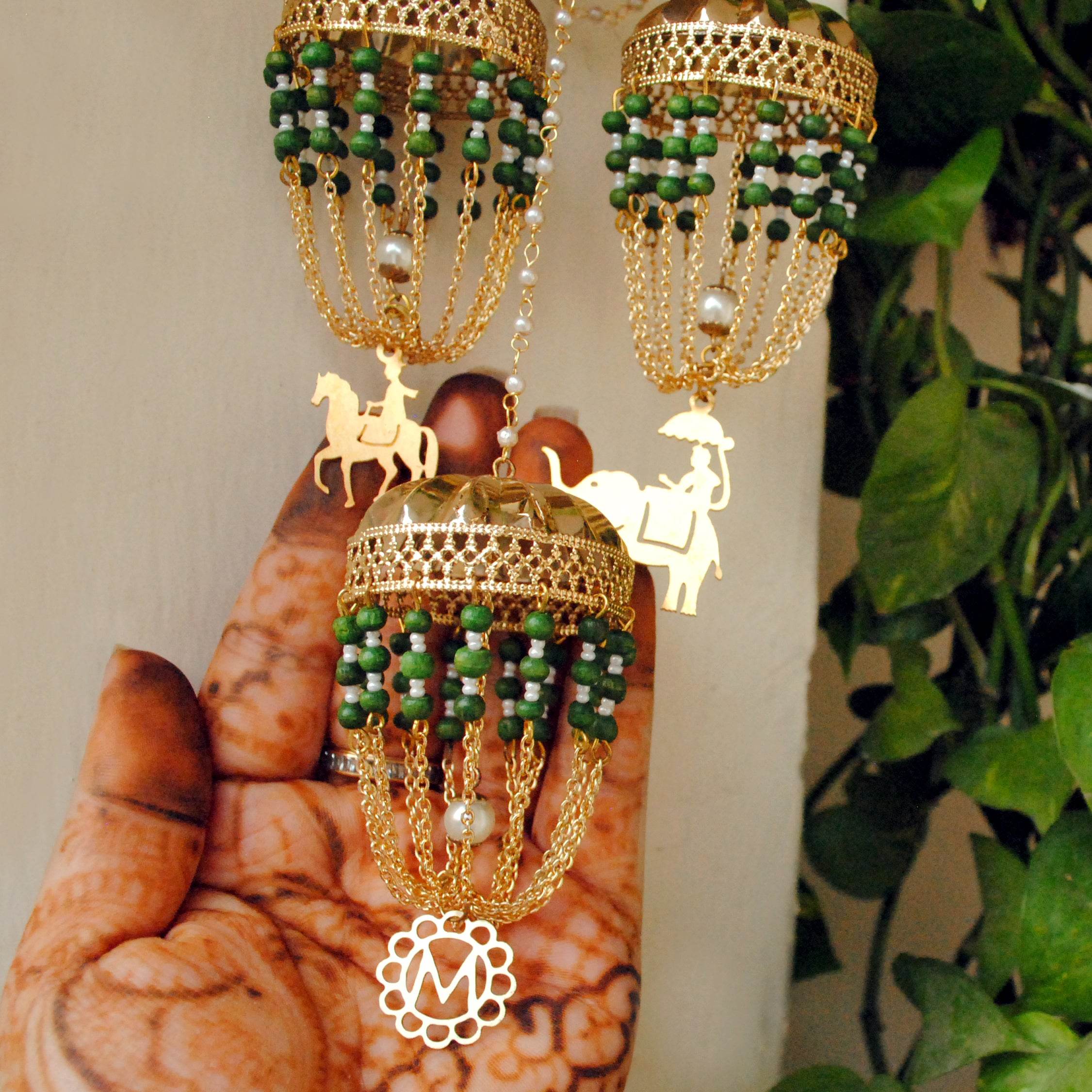 Customised Charms Golden Kaleere Punjabi Wedding Bridal Silver Kalira Personalised Golden Rose Gold Kaleera Traditional Designer Kalire