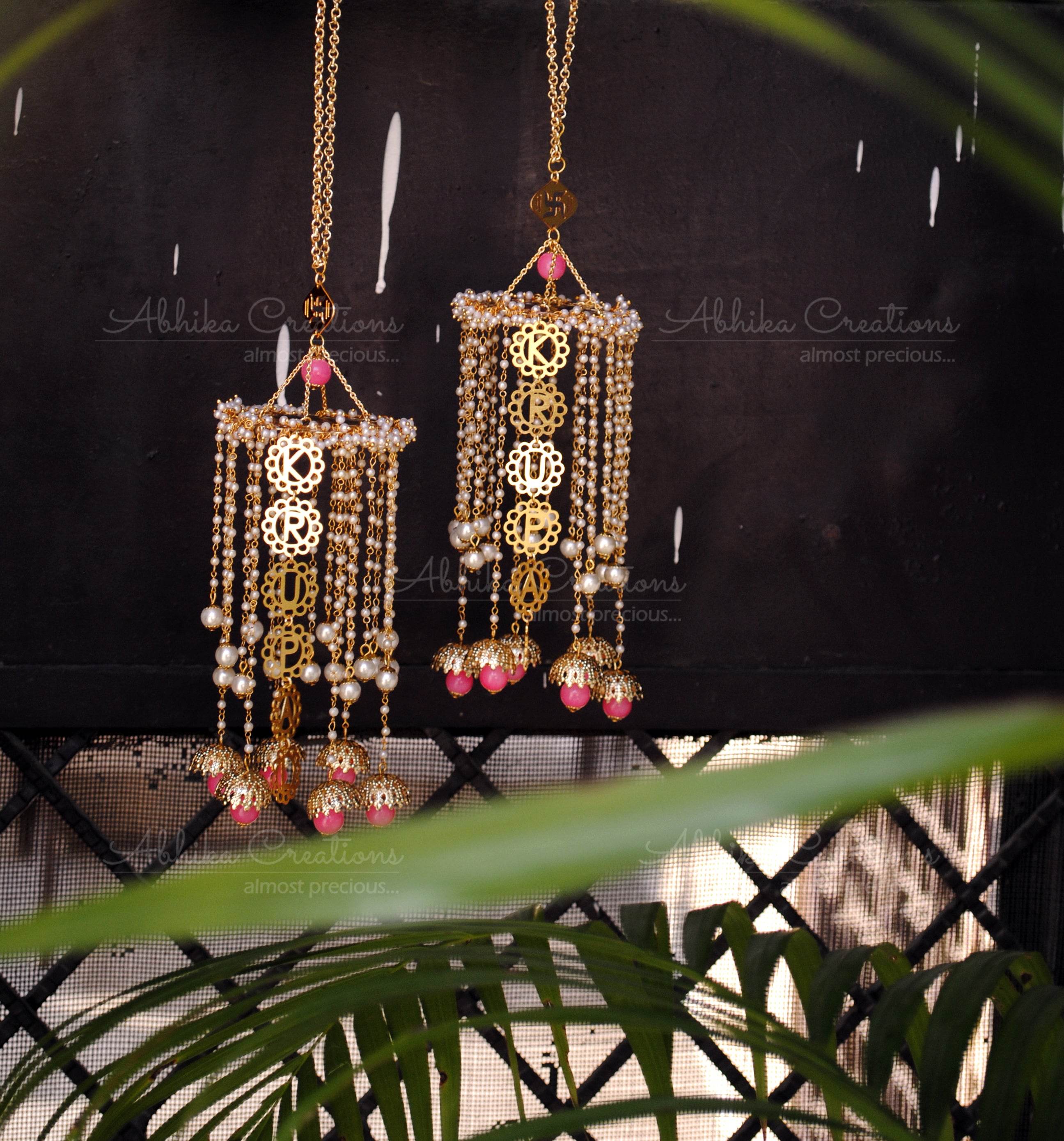 Customised Charms Golden Kaleere Punjabi Wedding Bridal Silver Kalira Personalised Golden Rose Gold Kaleera Traditional Designer Kalire