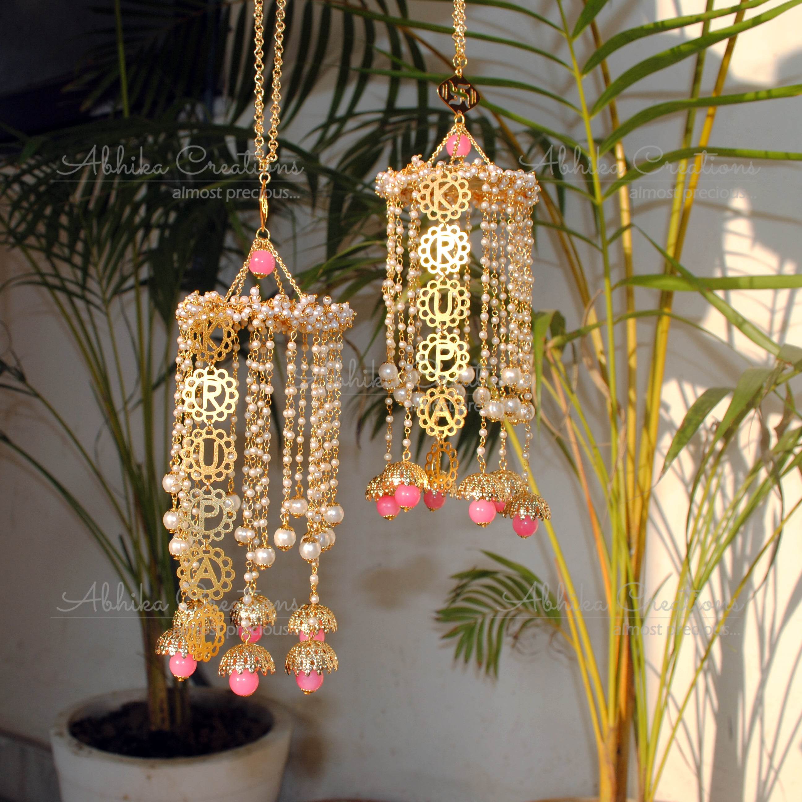 Customised Charms Golden Kaleere Punjabi Wedding Bridal Silver Kalira Personalised Golden Rose Gold Kaleera Traditional Designer Kalire