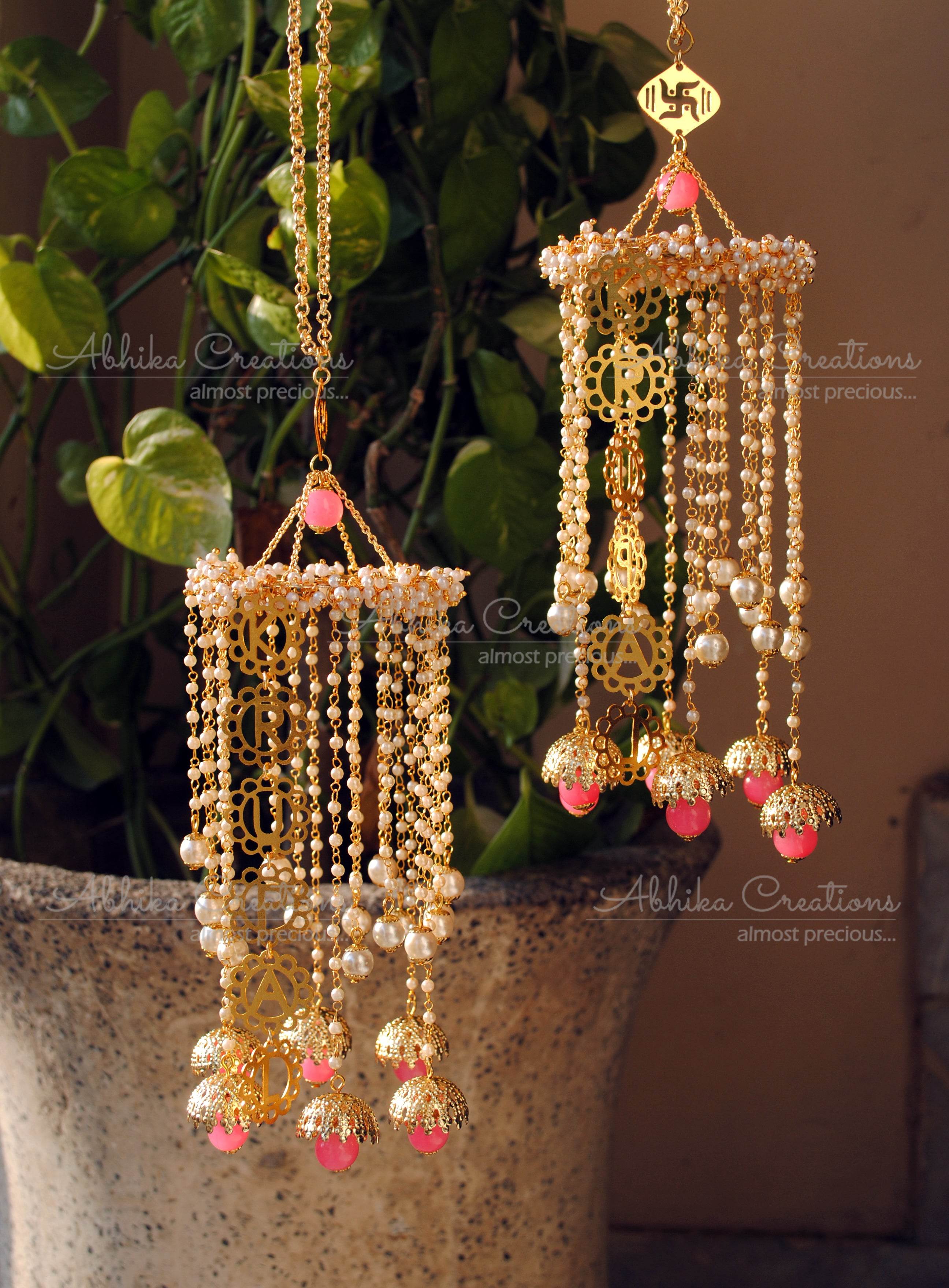 Customised Charms Golden Kaleere Punjabi Wedding Bridal Silver Kalira Personalised Golden Rose Gold Kaleera Traditional Designer Kalire