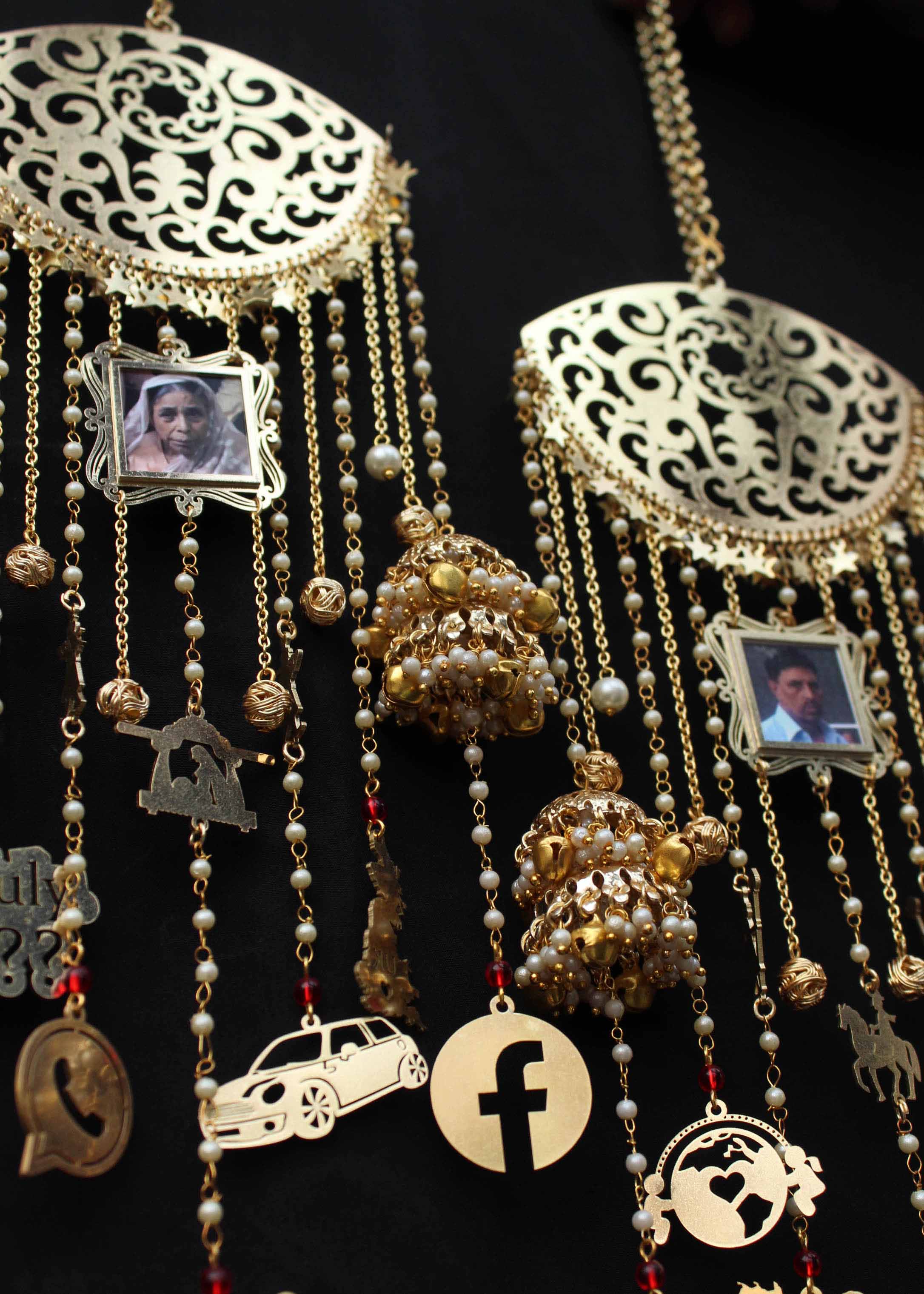 Heritage Half-Moon Customisable Kaleere - Set Of 2 Pieces