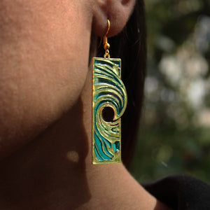 Traditional Kundan earrings in gold-tone, perfect for weddings and festive wear