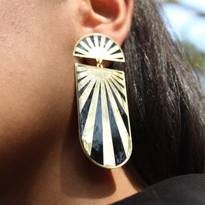 Traditional Kundan earrings in gold-tone, perfect for weddings and festive wear