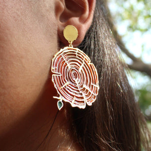 Traditional Kundan earrings in gold-tone, perfect for weddings and festive wear