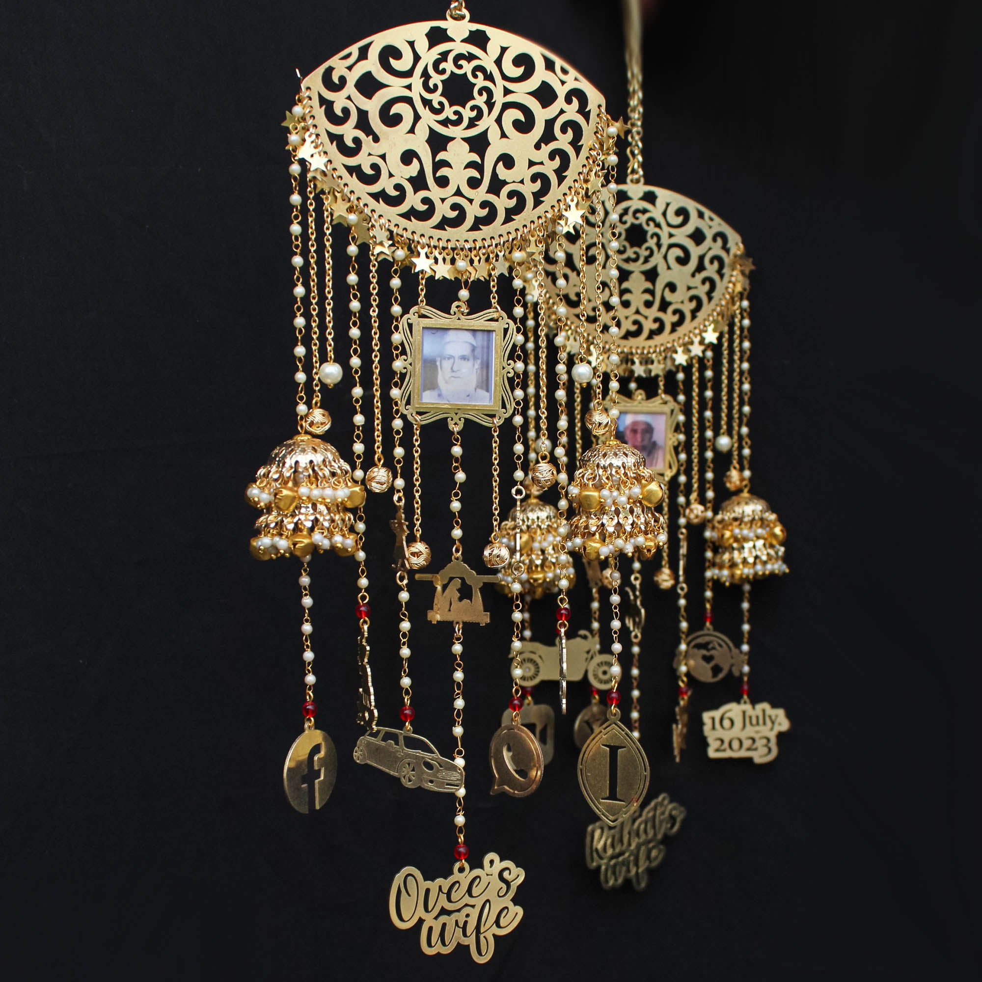 Heritage Half-Moon Customisable Kaleere - Set Of 2 Pieces