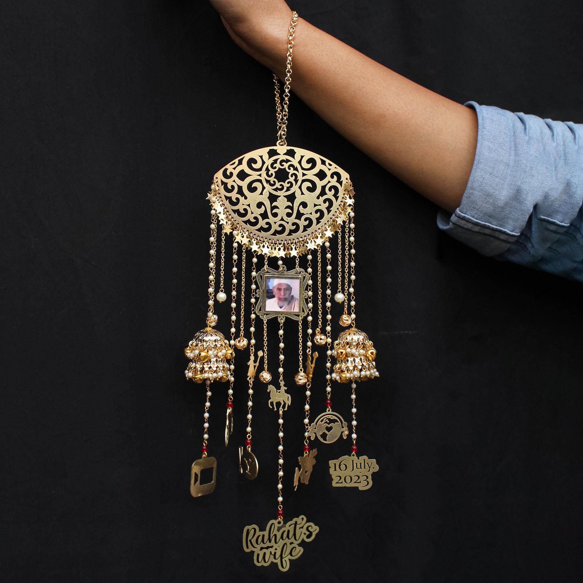 Heritage Half-Moon Customisable Kaleere - Set Of 2 Pieces