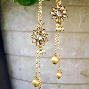 Kundan Kanauti Earrings - BeAbhika.com