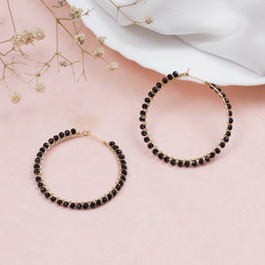 Traditional Kundan earrings in gold-tone, perfect for weddings and festive wear