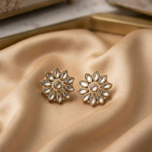Sunflower Kundan Studs