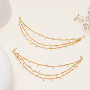 Pearl Cascade Hair Chain