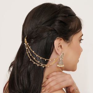 Pearl Cascade Hair Chain