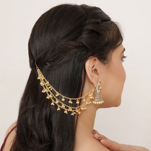 Pearl Cluster Layered Hair Chain