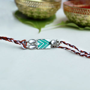 Chevron Charm Vivid Vintage Rakhi
