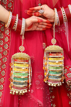 Customised Charms Golden Kaleere Punjabi Wedding Bridal Silver Kalira Personalised Golden Rose Gold Kaleera Traditional Designer Kalire